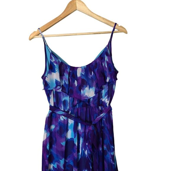 Bisou Bisou Tiered Maxi Dress Womens 6 Wedding Guest Vacation Resortwear Easter - Picture 2 of 12